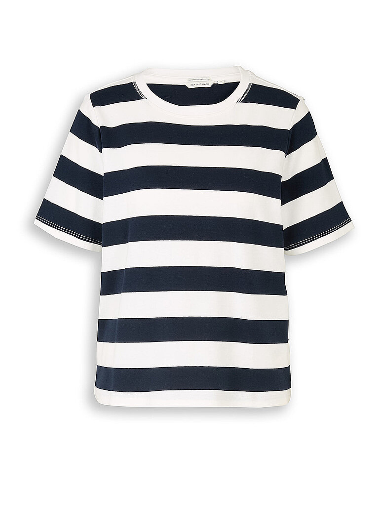 Tom Tailor T-shirt Bleu Foncé Taille L Femme 3